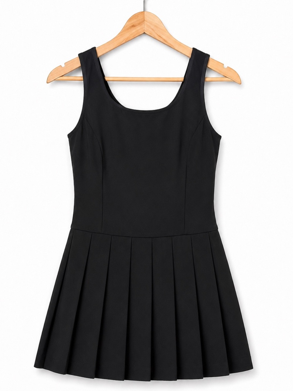 English Factory NWOT Pleated Sleeveless Mini Dress Size S Balletcore Minimalist